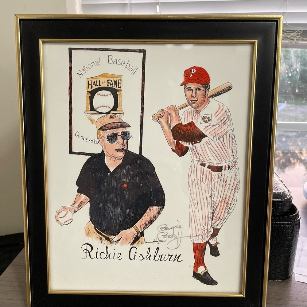 Richie Ashburn Print by Bernice Batoff